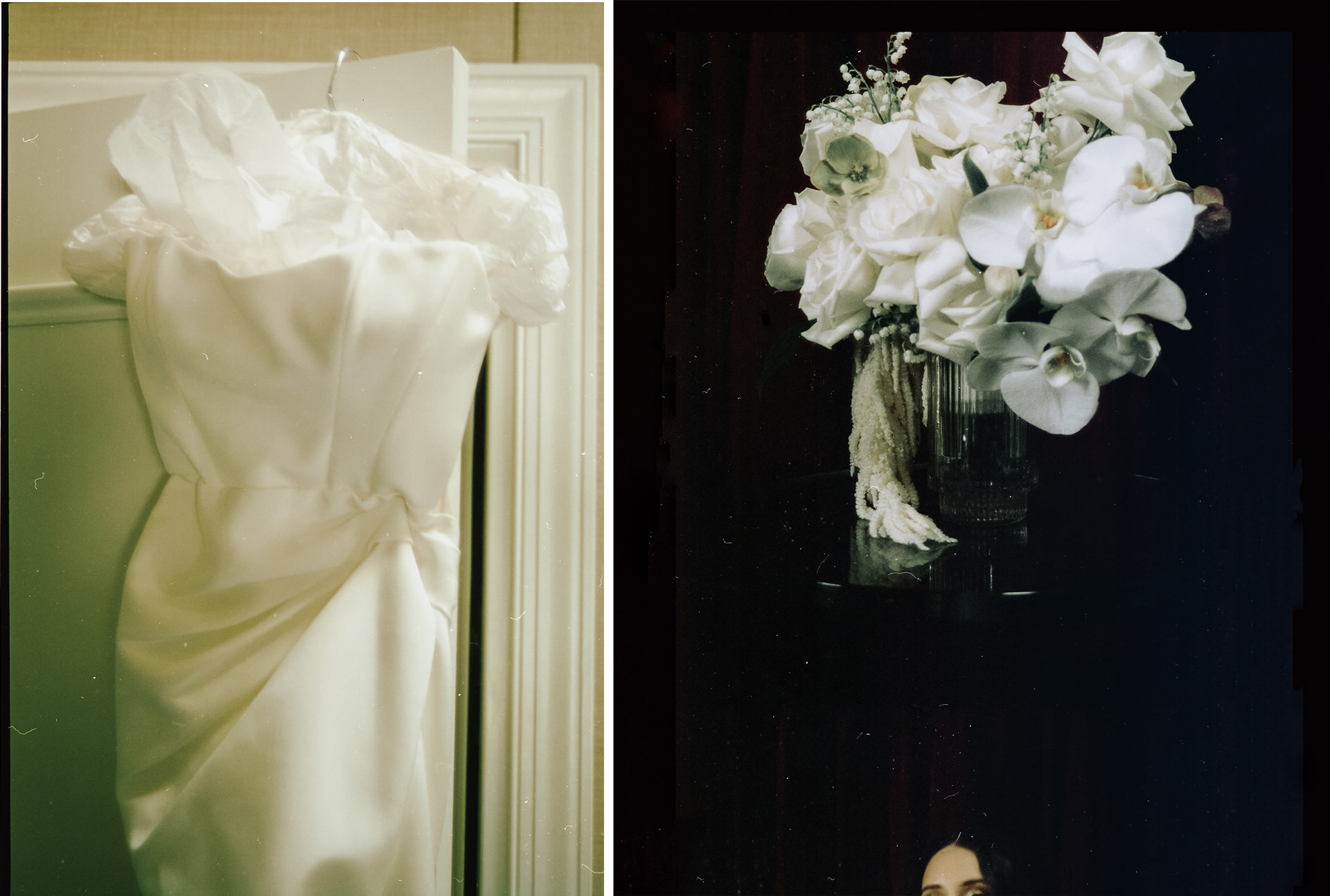 35mm film wedding portraits